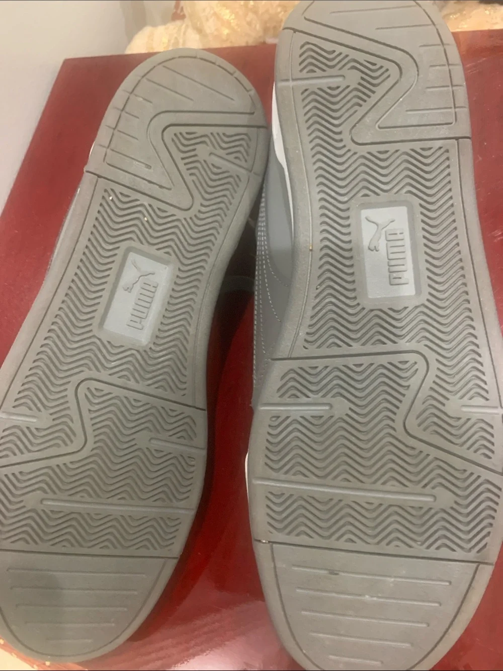 Puma Men's Charcoal Gray Low-Top Sneakers - Picture 4 of 6